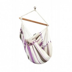 LA SIESTA® Caribeña Purple - Cotton Basic Hammock Chair